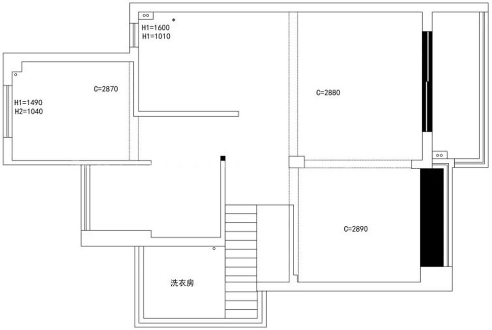 150㎡现代风格户型图装修案例
