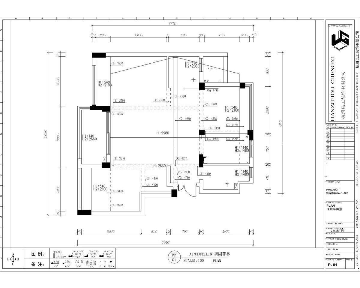115㎡其它风格户型图装修案例