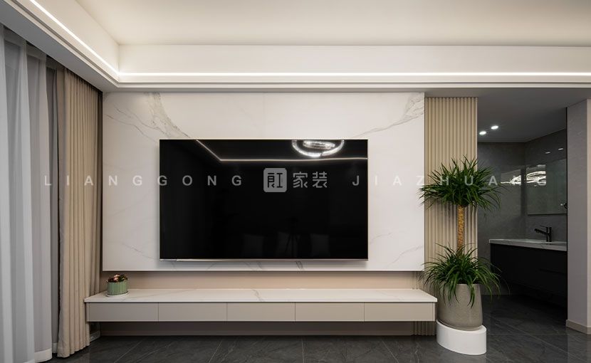 140㎡现代风格客厅装修案例