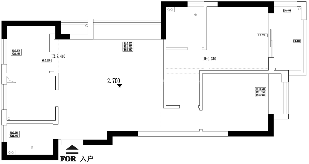 89㎡日式风格户型图装修案例