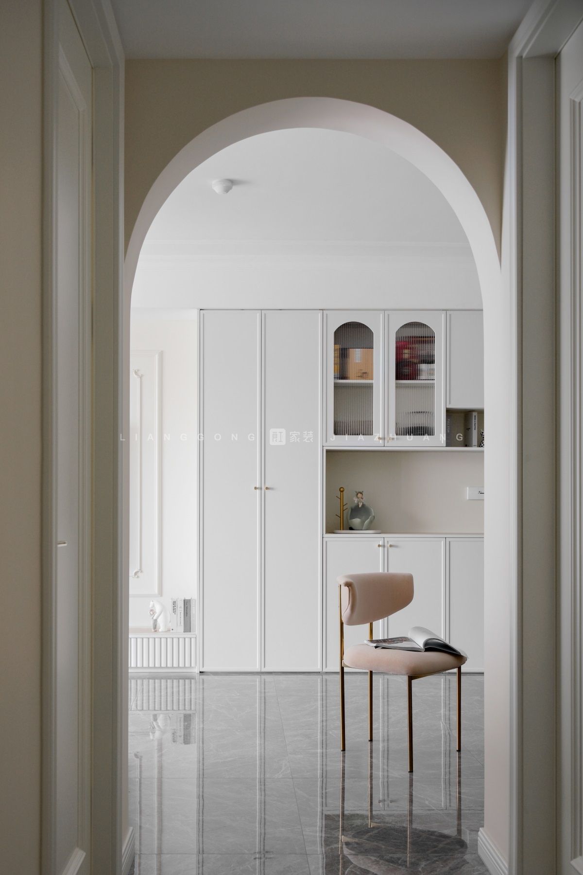 105㎡法式风格客厅装修案例