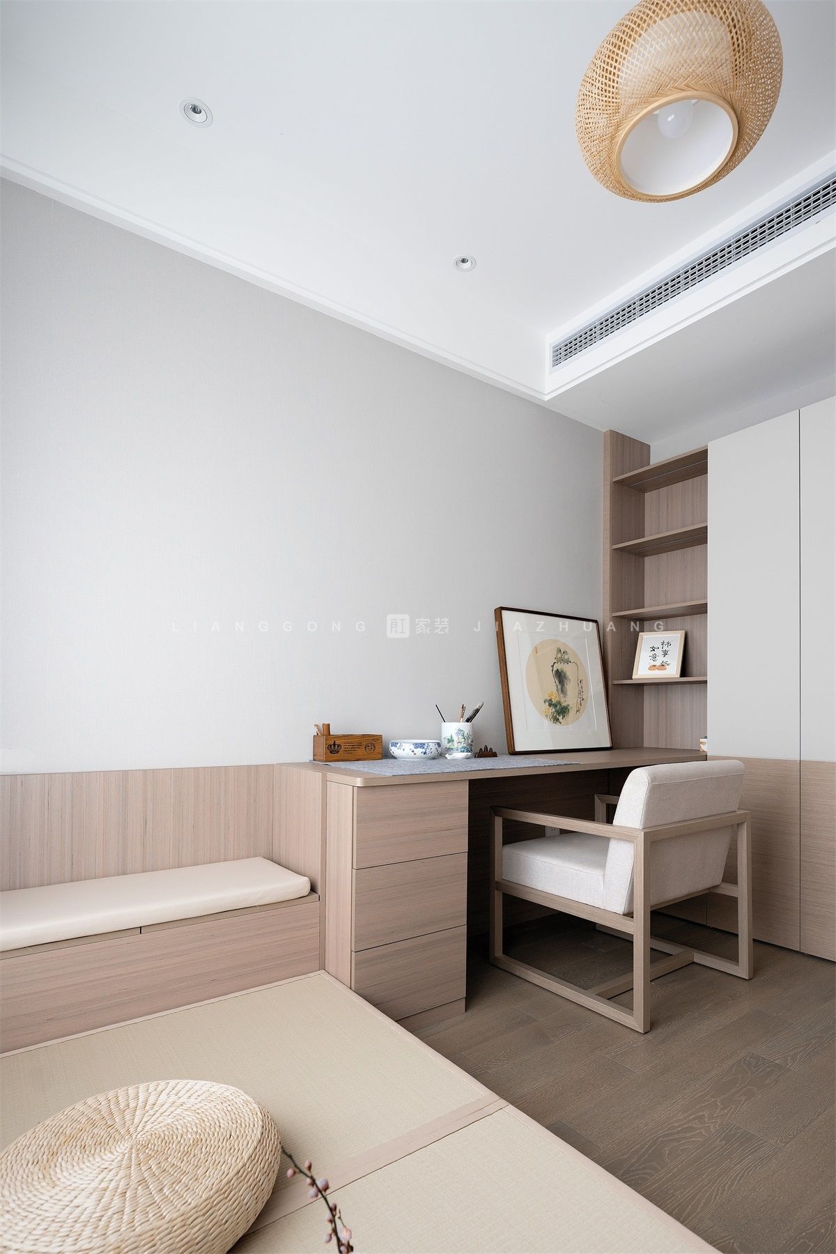 139㎡新中式风书房装修案例