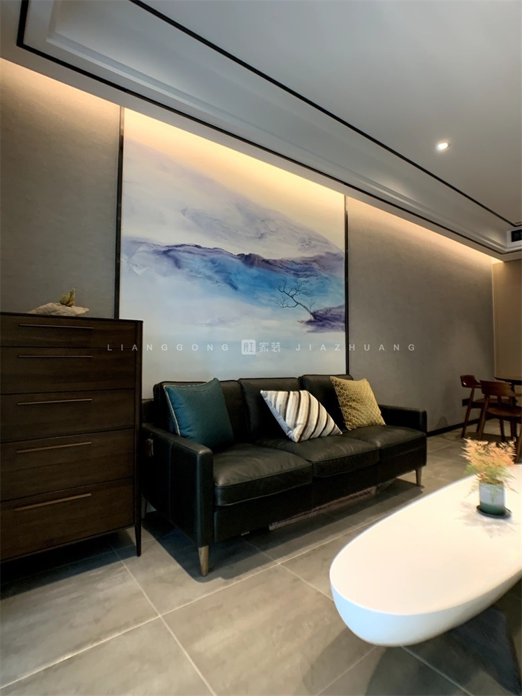 110㎡简约风格客厅装修案例