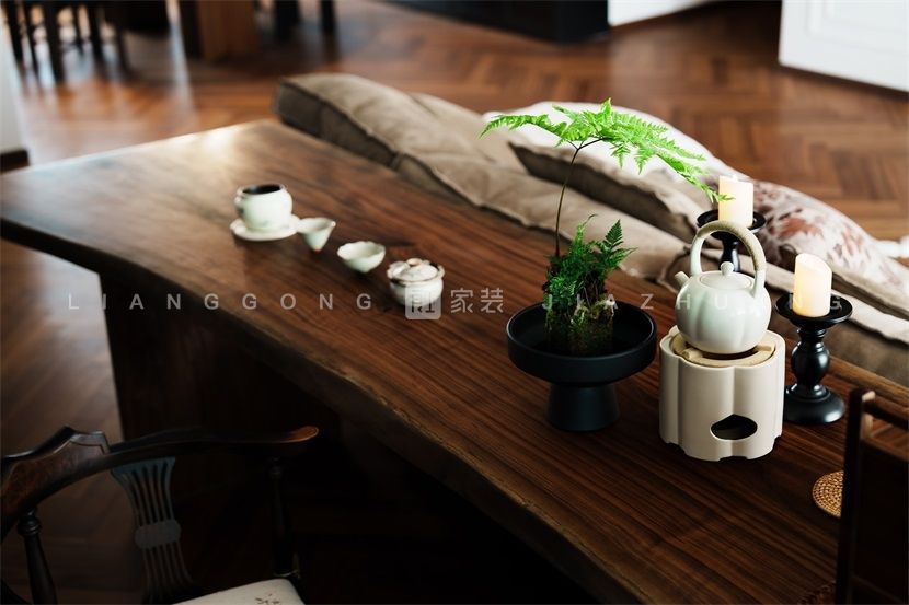 230㎡法式风格茶室装修案例