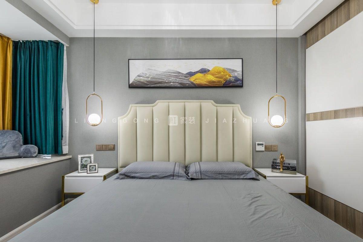 126㎡轻奢风格主卧装修案例