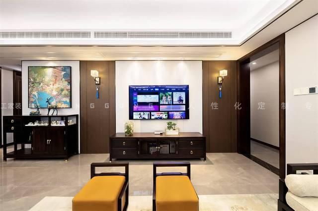新中式风格客厅装修效果图