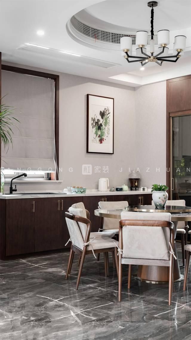 新中式风格餐厅装修效果图